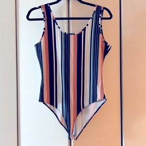 Striped bodysuit.
